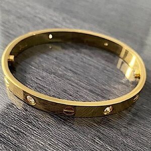Gold Love Screwdriver Bangle Bracelet Luxury Nail Screw High Quality With Stones